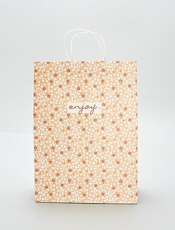 Bolsa grande de reglo estampada