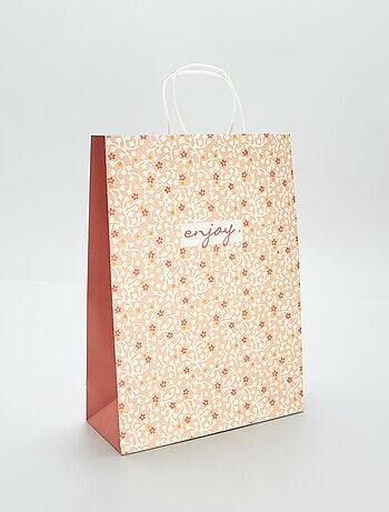Bolsa grande de reglo estampada