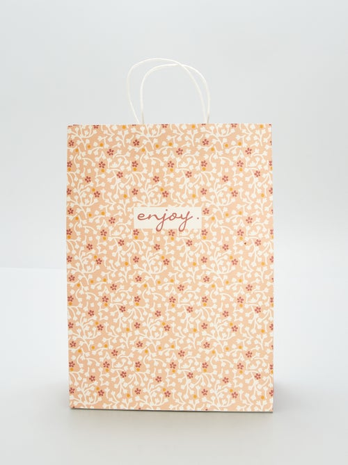 Bolsa grande de reglo estampada - Kiabi