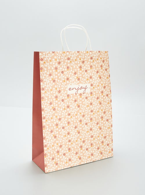 Bolsa grande de reglo estampada - Kiabi