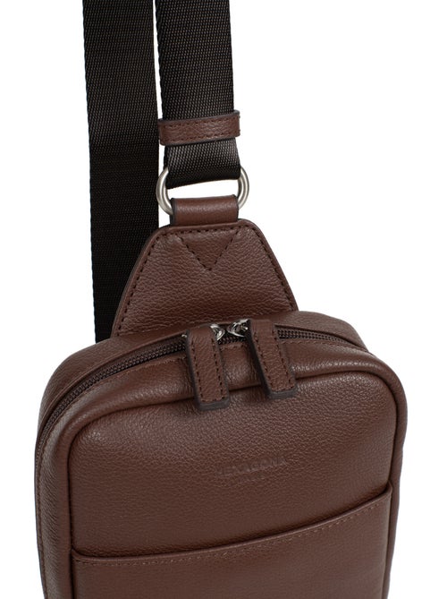 Bolsa monobretelle - cuero confort hexagona - Kiabi