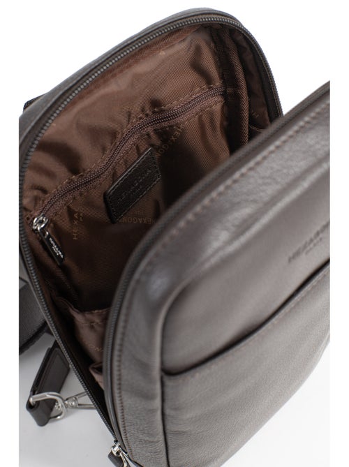 Bolsa monobretelle - cuero confort hexagona - Kiabi