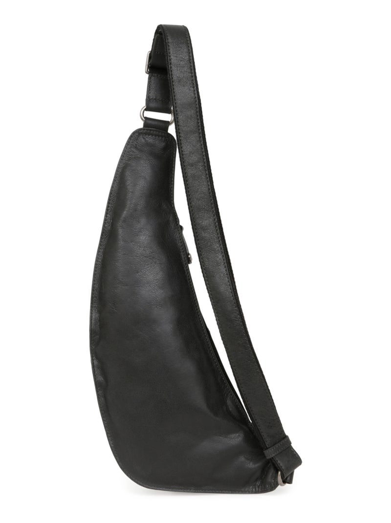 Bolsa monobretelle - cuero instinct hexagona Negro - Kiabi