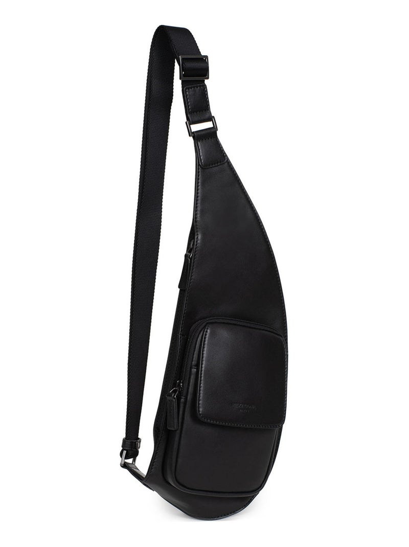 Bolsa monobretelle - cuero soft studio hexagona Negro - Kiabi