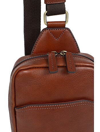 Bolsa monobretelle - cuero stuart hexagona