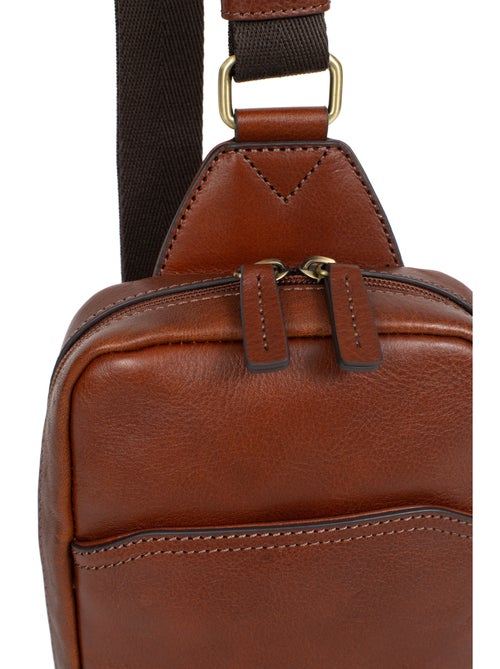 Bolsa monobretelle - cuero stuart hexagona - Kiabi