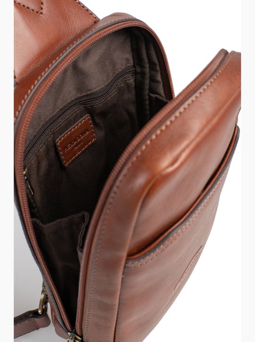 Bolsa monobretelle - cuero stuart hexagona - Kiabi