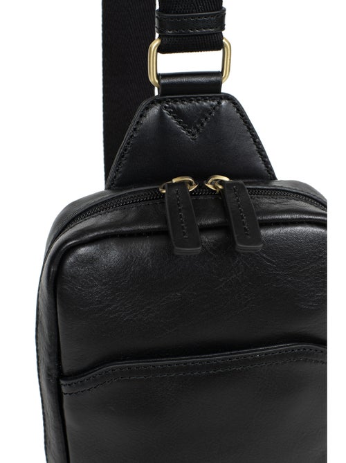 Bolsa monobretelle - cuero stuart hexagona - Kiabi