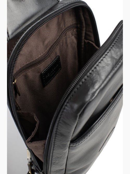 Bolsa monobretelle - cuero stuart hexagona - Kiabi
