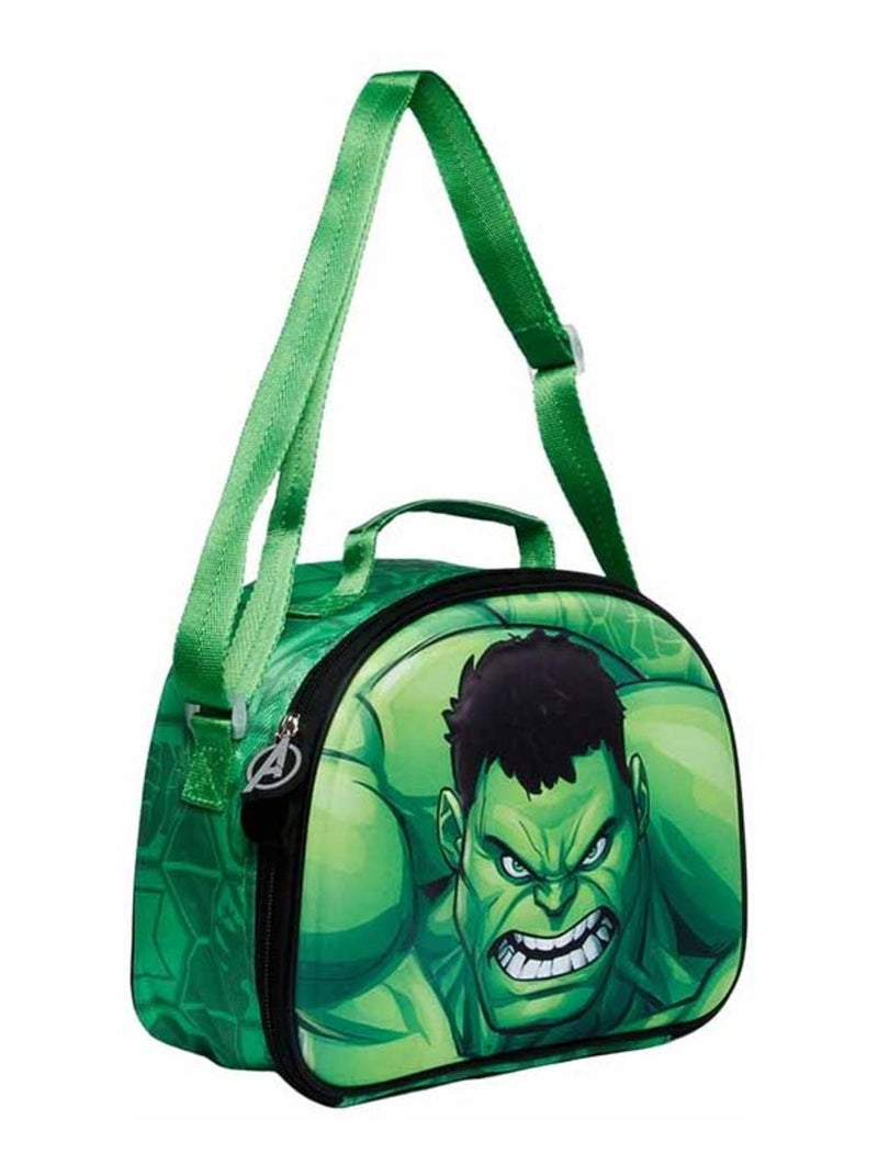 Bolsa para el almuerzo los vengadores – hulk 3d 25 cm Verde - Kiabi