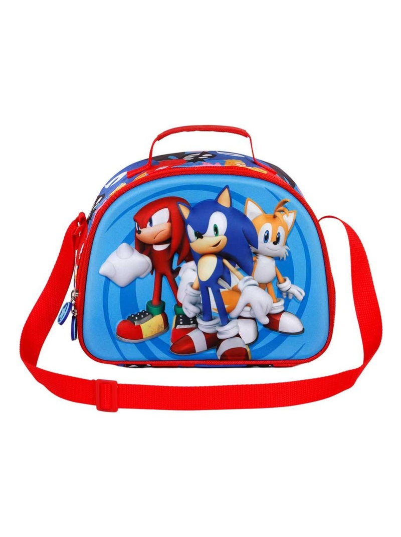 Bolsa para el almuerzo sonic friends 25 cm Azul - Kiabi