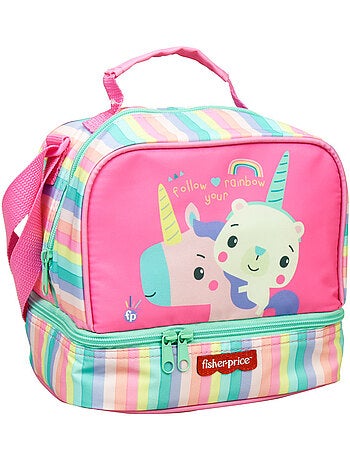 Bolsa para el almuerzo unicornio fisher price follow your rainbow 21 cm