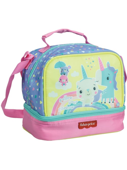 Bolsa para el almuerzo – unicornio rainbow 21 cm - Kiabi