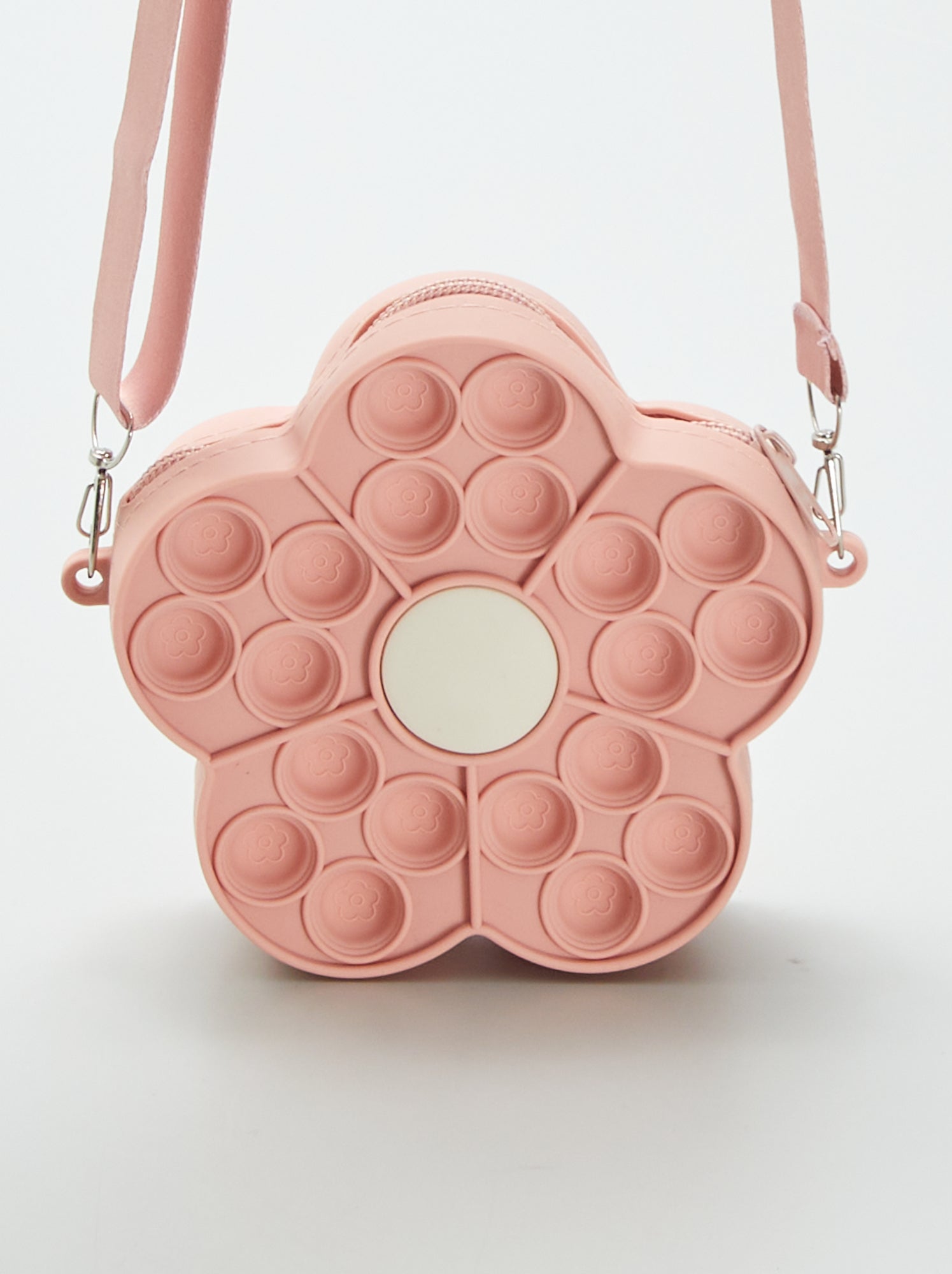 OH MY POP! ROSA BORSA A TRACOLLA ROTONDA A FORMA DI CIAMBELLA POPNUT