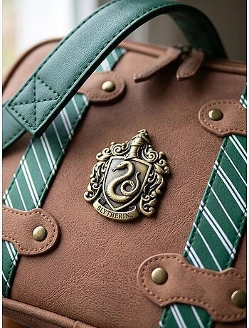 Bolsa portaalimentos efecto baúl vintage isotérmica slytherin harry potter