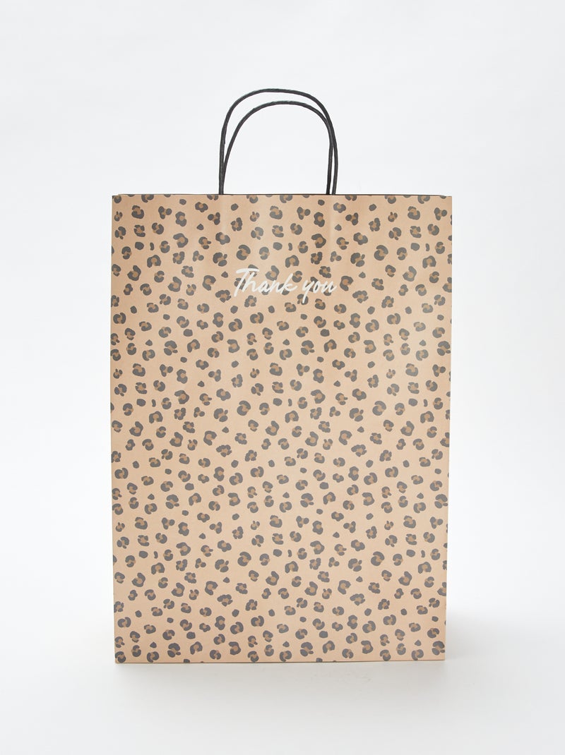 Bolsa regalo formato XL Beige - Kiabi