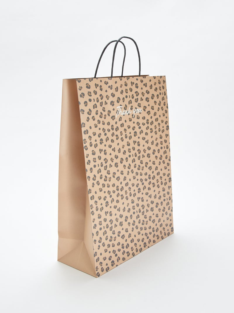 Bolsa regalo formato XL Beige - Kiabi
