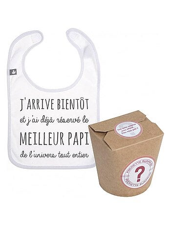 Bolsa sorpresa para anuncio de embarazo - el mejor papi del universo entero | BB&CO