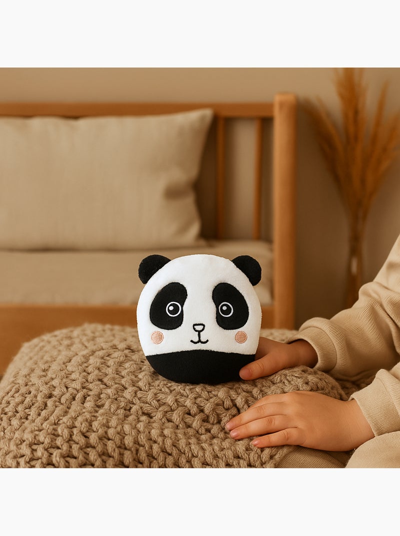 Bolsa térmica de alivio con forma de panda Negro Blanco - Kiabi