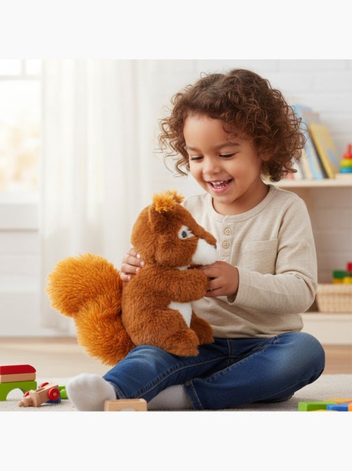 Bolsa térmica de peluche 2 en 1 con forma de ardilla - Kiabi