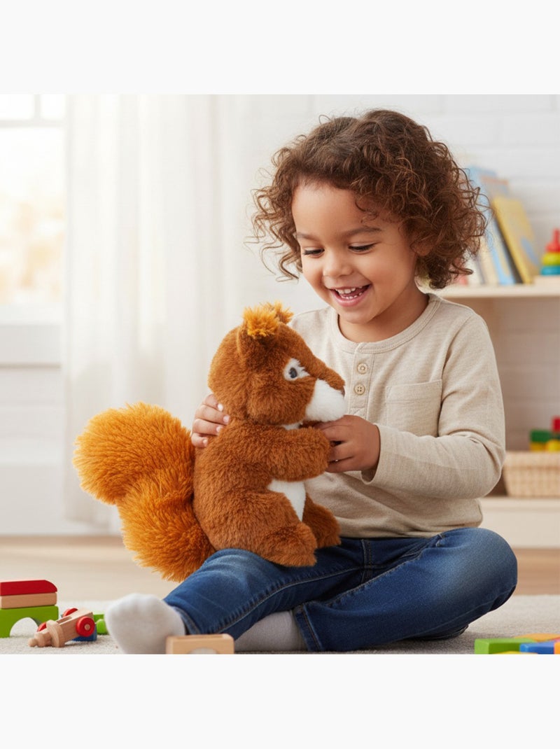Bolsa térmica de peluche 2 en 1 con forma de ardilla Marrón - Kiabi