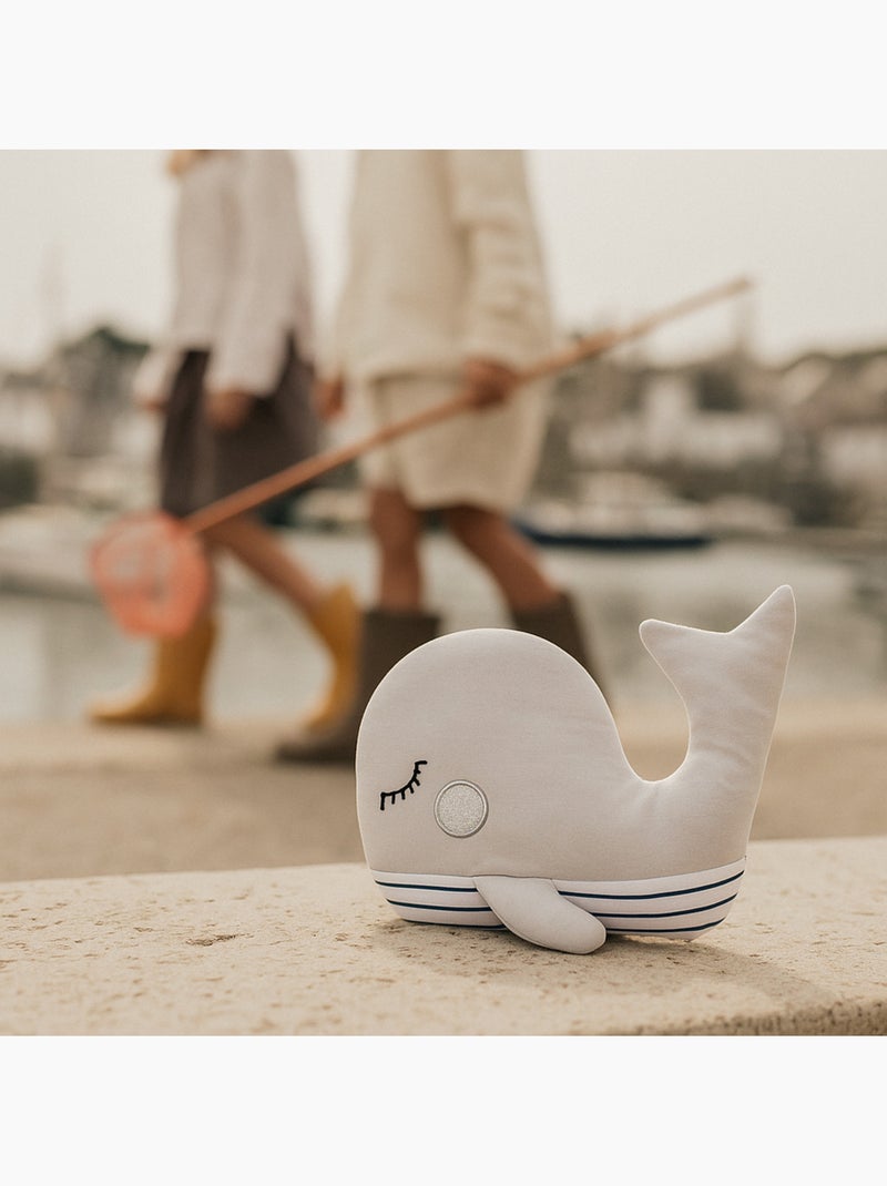 Bolsa térmica de peluche 2 en 1 con forma de ballena Gris - Kiabi