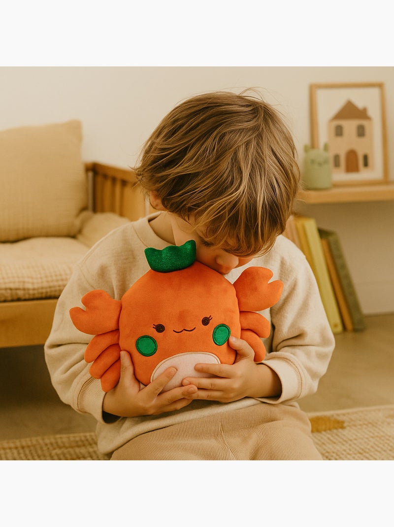 Bolsa térmica de peluche 2 en 1 con forma de cangrejo Naranja - Kiabi