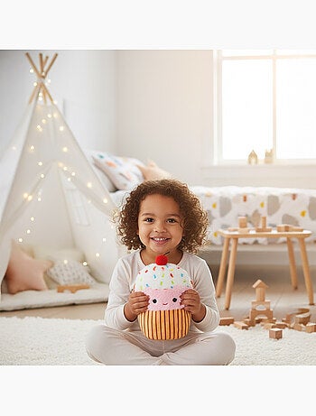 Bolsa térmica de peluche 2 en 1 con forma de cupcake