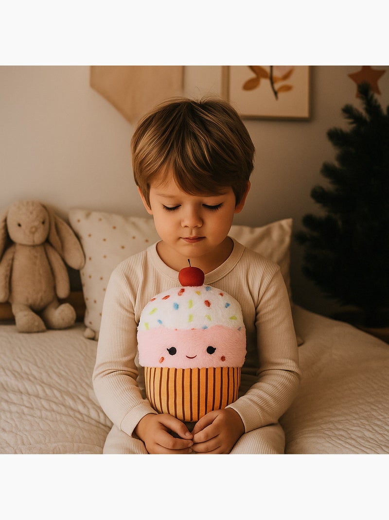 Bolsa térmica de peluche 2 en 1 con forma de cupcake Multicolor - Kiabi
