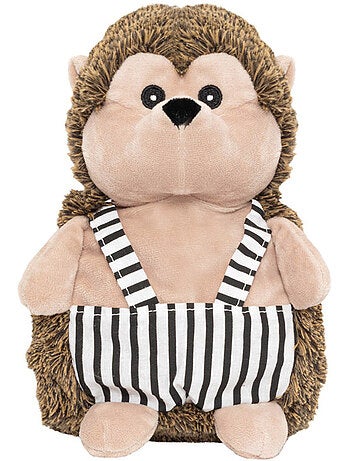 Bolsa térmica de peluche 2 en 1 con forma de erizo