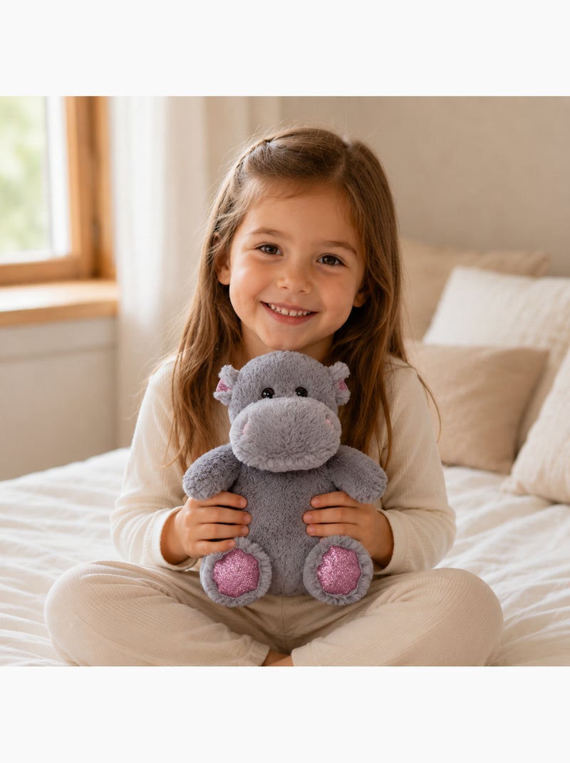 Bolsa térmica de peluche 2 en 1 con forma de hipopótamo Gris - Kiabi