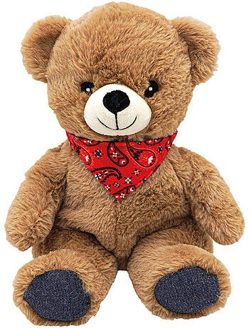 Bolsa térmica de peluche 2 en 1 con forma de oso
