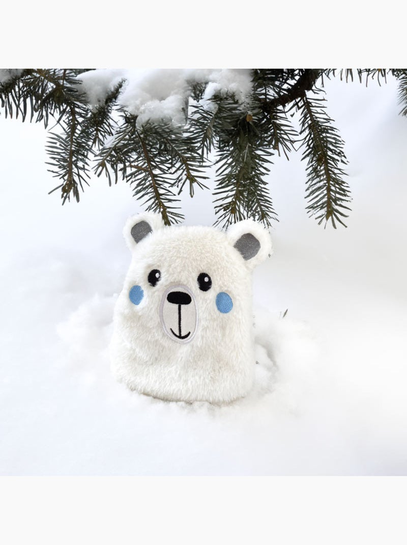 Bolsa térmica de peluche 2 en 1 con forma de oso polar Blanco - Kiabi