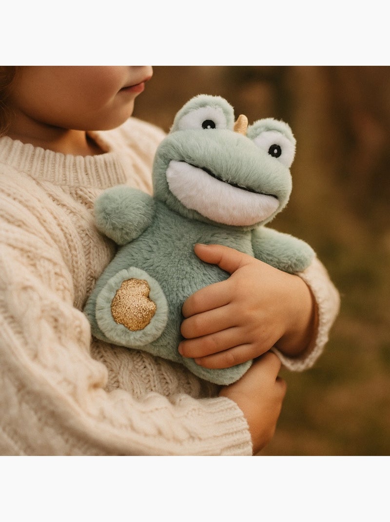 Bolsa térmica de peluche 2 en 1 con forma de rana Verde - Kiabi