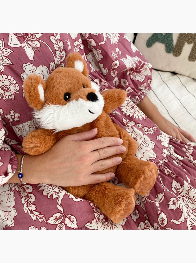 Bolsa térmica de peluche 2 en 1 con forma de zorro Marrón - Kiabi