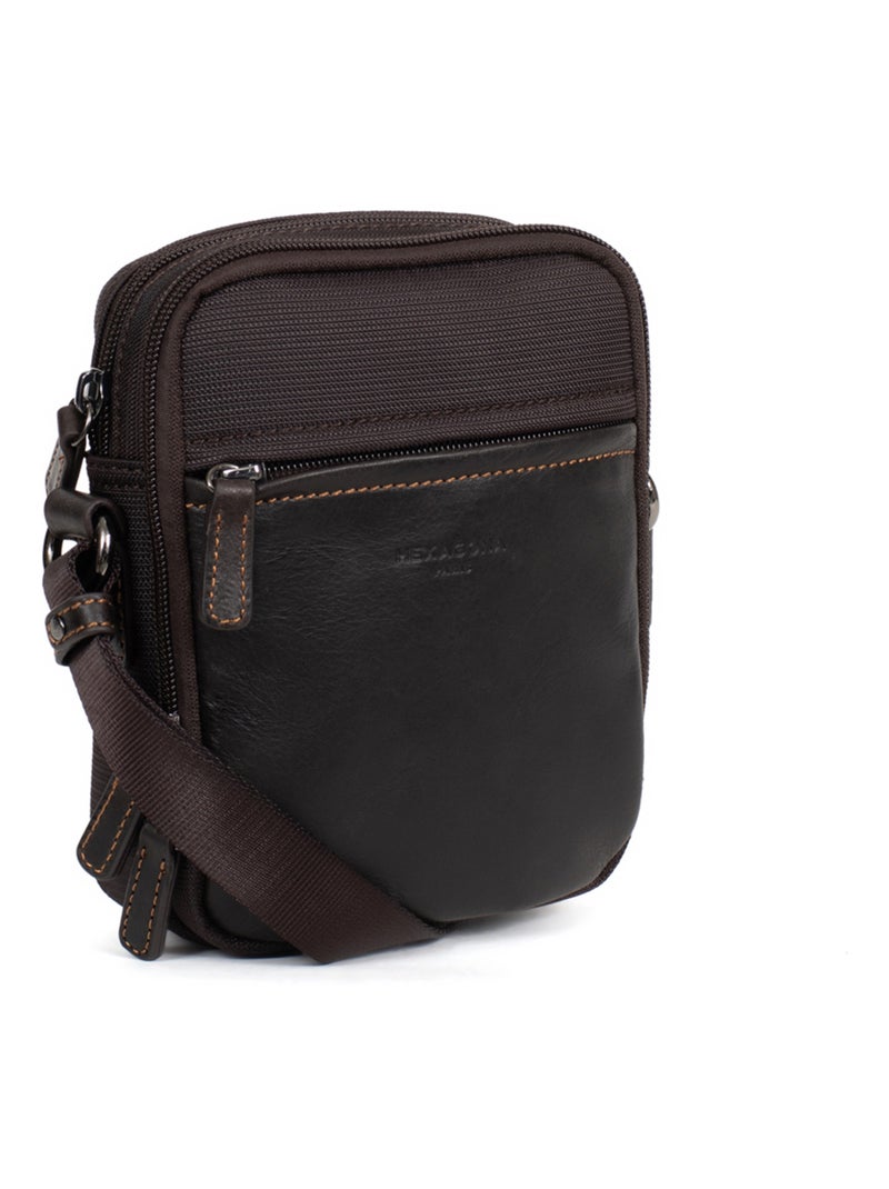 Bolsa travel hexagona Marrón - Kiabi
