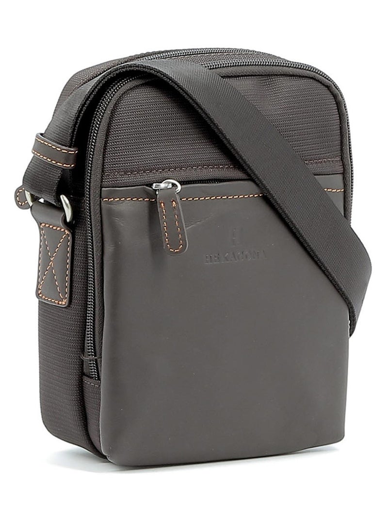 Bolsa travel hexagona Marrón - Kiabi