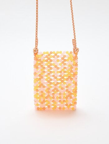 Bolsito de teléfono de perlas