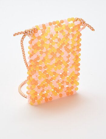 Bolsito de teléfono de perlas