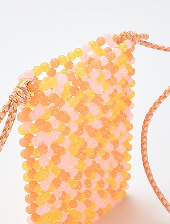 Bolsito de teléfono de perlas