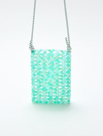 Bolsito de teléfono de perlas