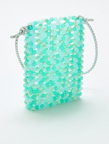 Bolsito de teléfono de perlas