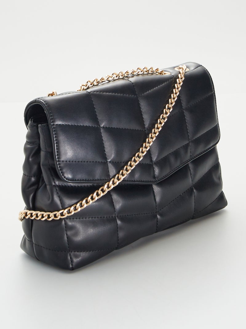 Bolso bandolera acolchado Negro - Kiabi