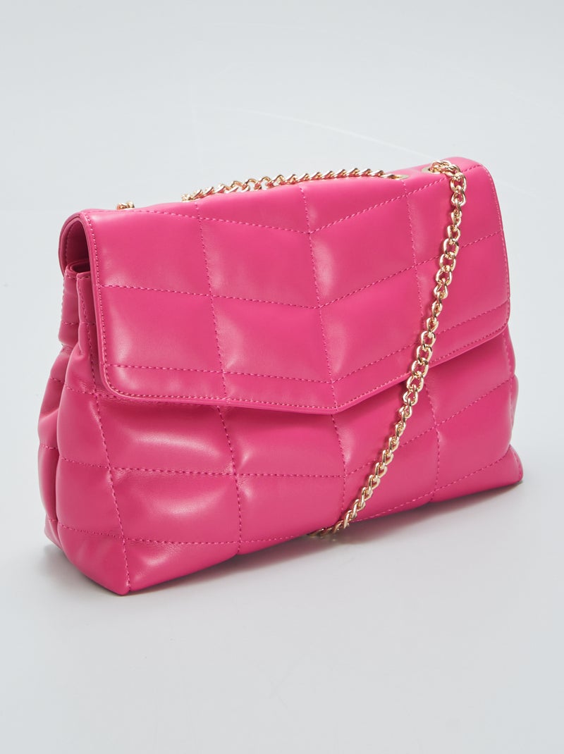 Bolso bandolera acolchado Rosa - Kiabi