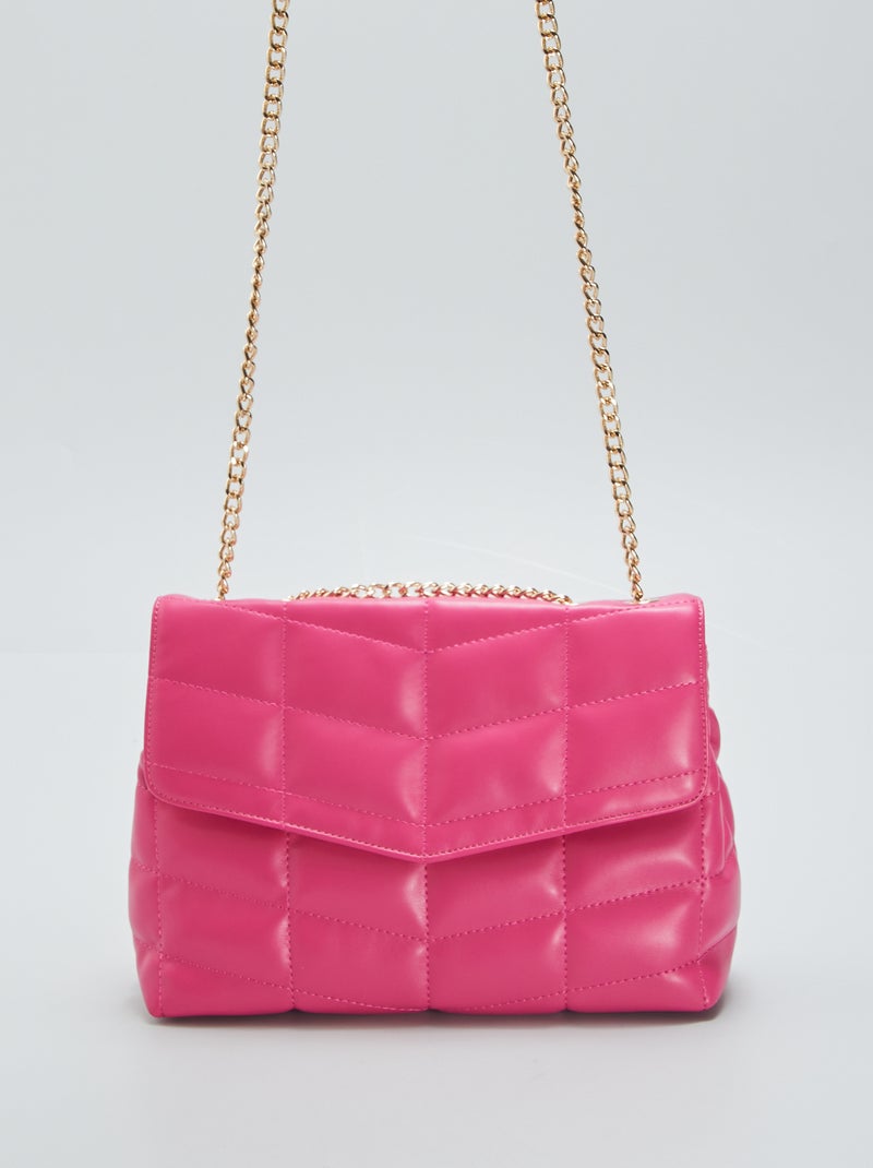 Bolso bandolera acolchado Rosa - Kiabi