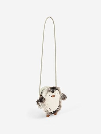 Bolso bandolera con forma de pingüino