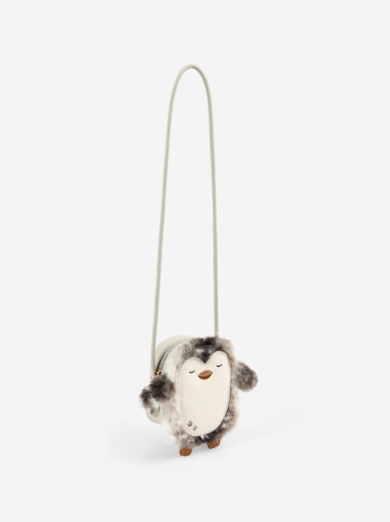 Bolso bandolera con forma de pingüino Gris - Kiabi