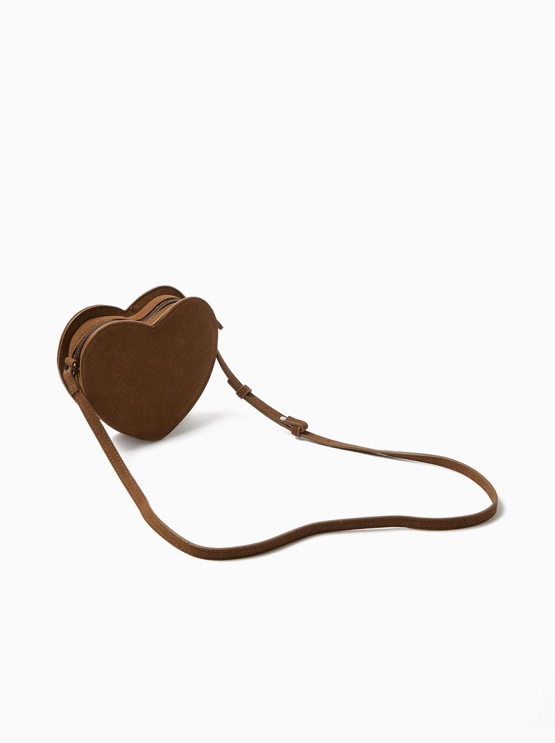 Bolso bandolera coraz?n, MO Fashion Marr?n - Kiabi
