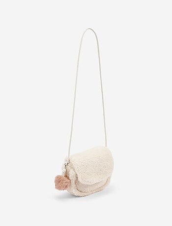Bolso bandolera de pelo sintético
