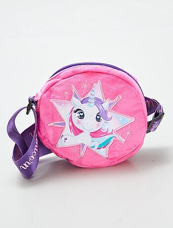 Bolso bandolera de terciopelo 'unicornio'